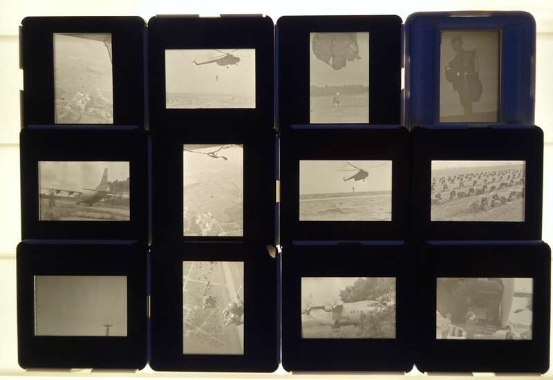 Konvolut Fallschirmjäger Dias NVA Luftstreitkräfte Ausbildung 