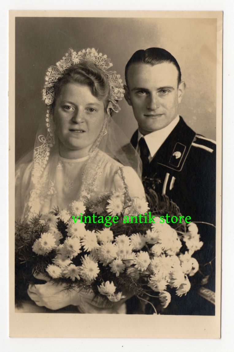 Foto Ak Panzermann Totenkopf Kragenspiegel 2 Wk Kamenz Hochzeit Foto Ak Panzermann Totenkopf Kragenspiegel 2 Wk Kamenz Hochzeit