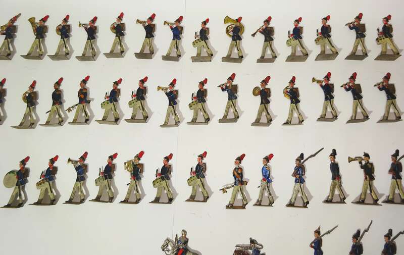Alte Zinnfiguren Spielmannszug Regimentskapelle 1 Leib Grenadier Regt 100