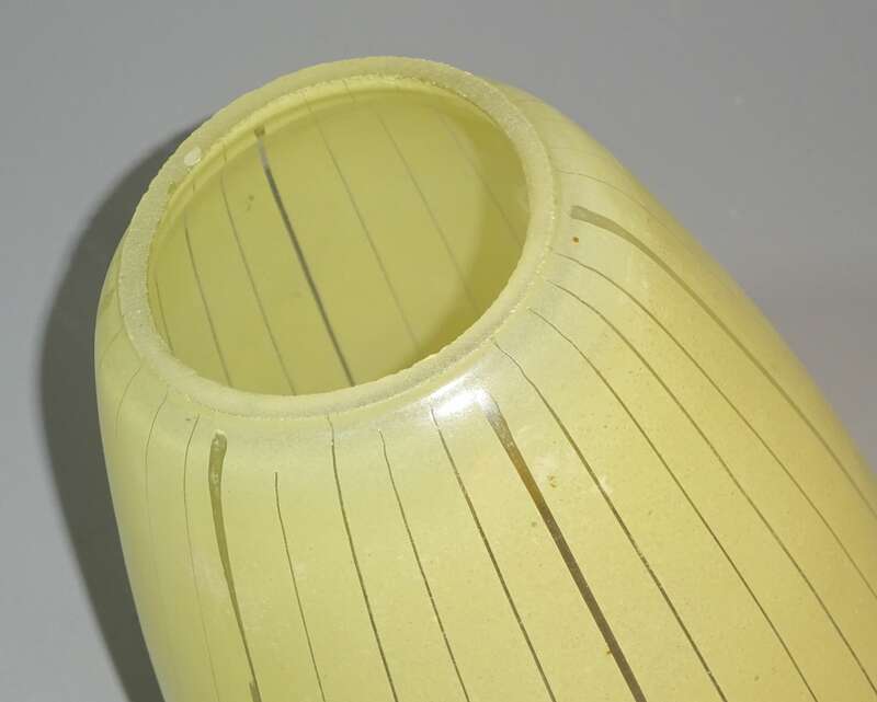 Alter Glas Lampenschirm Lampenglas für Tütenlampe Mid Century Ersatzglas 1950er 1960er 