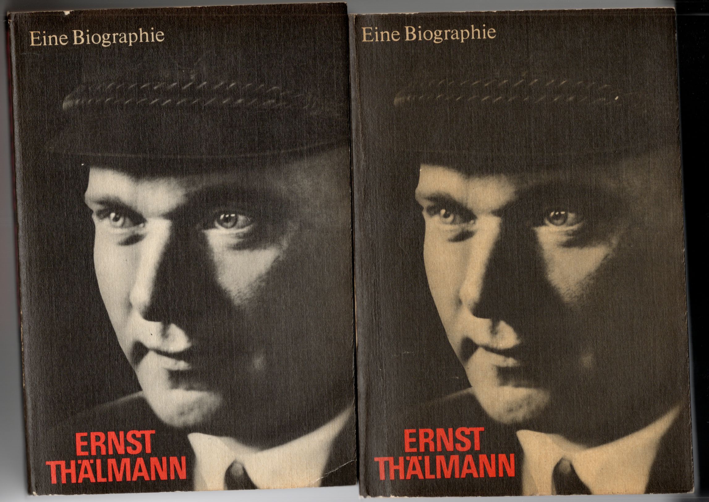 Ernst Thälmann Eine Biographie Dietz Verlag Berlin DDR Buch Band 1 und 2