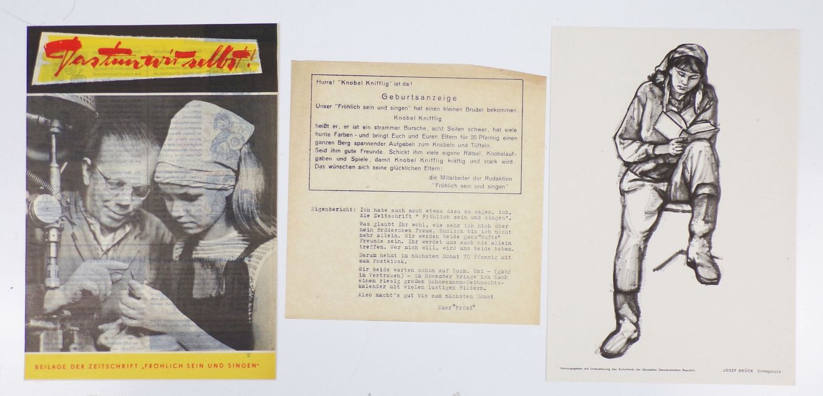 Frösi Nr 10 von 1962 Fröhlich sein und singen DDR Kinderzeitung