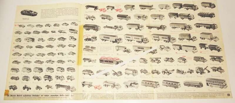 Prospekt Wiking 1971 Miniatur Modelle HO Maßstab Autos 