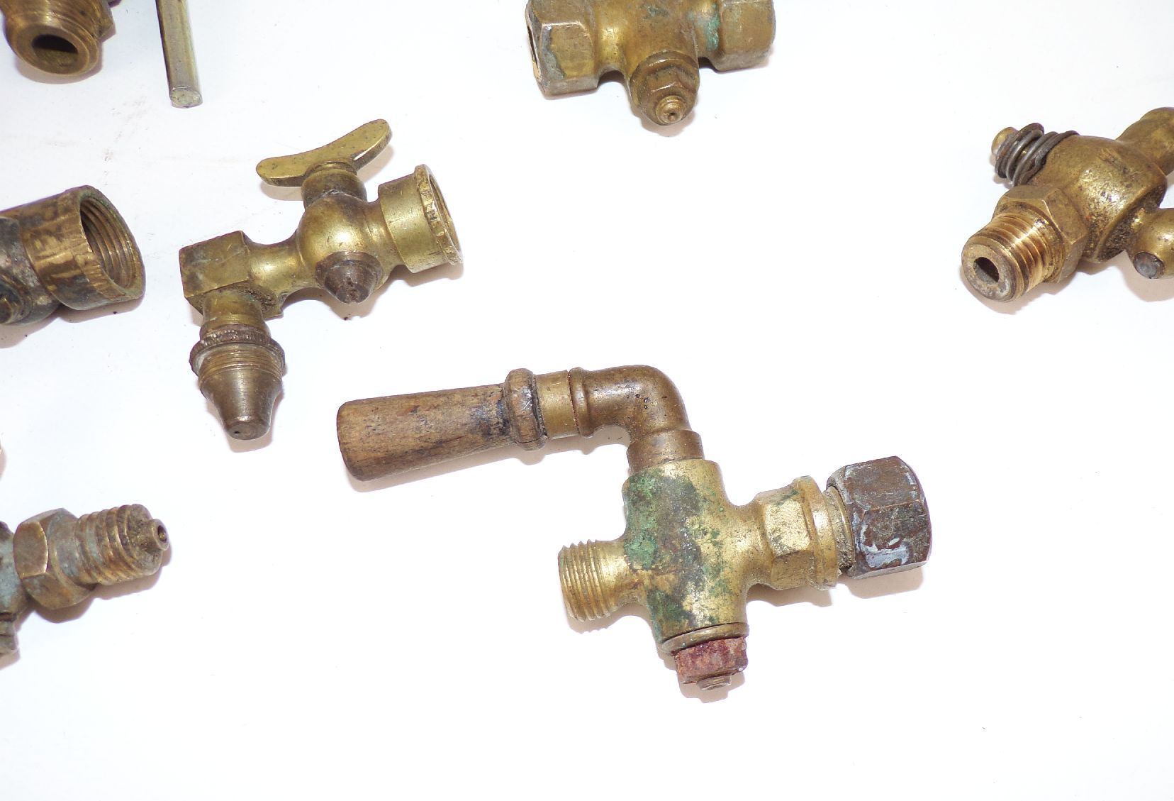 Alte Messing Ventile Hähne Dampfmaschine Kessel Ersatzteile