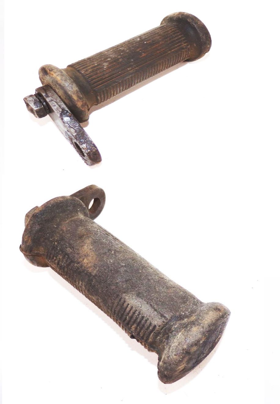 Alte Fussrasten Paar für Motorrad RT DKW Oldtimer 