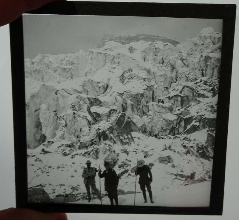 Foto Nachlaß Dia Glasplatten Italien Reise Alpen um 1910 Glasdias Holzschalten