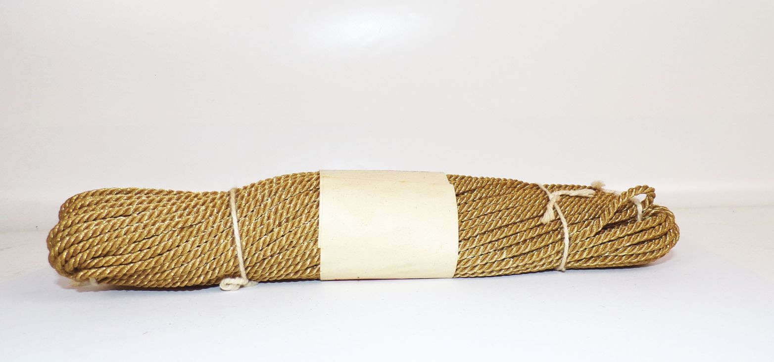 Kordel Atlaskordel Goldkordel Gold Schnur 25 Meter Handarbeit Polsterei Vintage