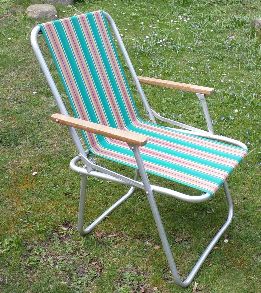 Alter Campingstuhl Klappstuhl DDR