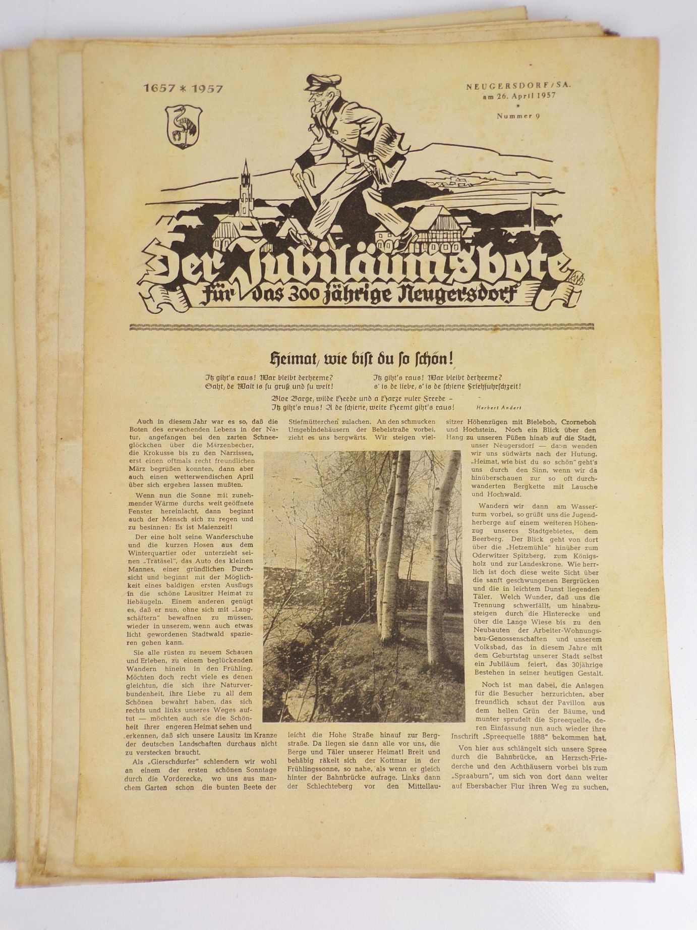 Der Jubiläumsbote für das 300jährige Neugersdorf Der Jubiläumsbote für das 300jährige Neugersdorf