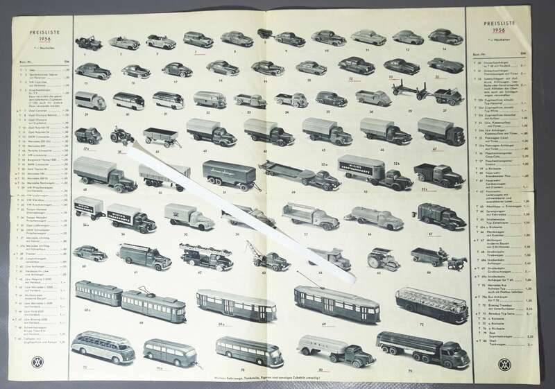 Prospekt Wiking Modelle Neuheiten 1956 Modellautos Verkehrsmodelle 