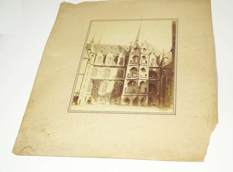 Foto Meißen Albrechtsburg Hoffasade um 1890 Ernst Schroeter Meissen 