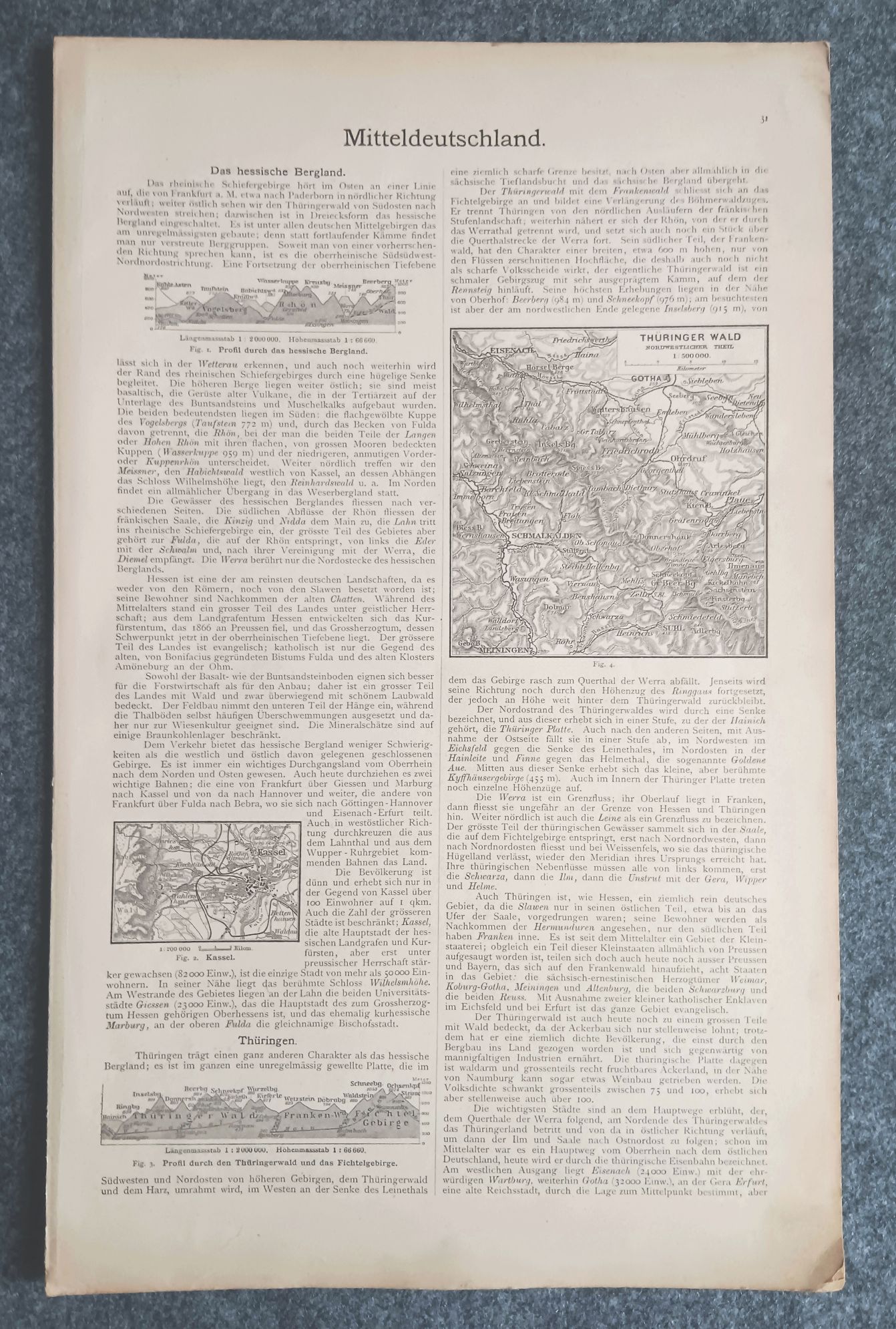 Litho Landkarte Mitteldeutschland Sachsen und Thüringen Carl Wolf Litho Landkarte Mitteldeutschland Sachsen und Thüringen Carl Wolf