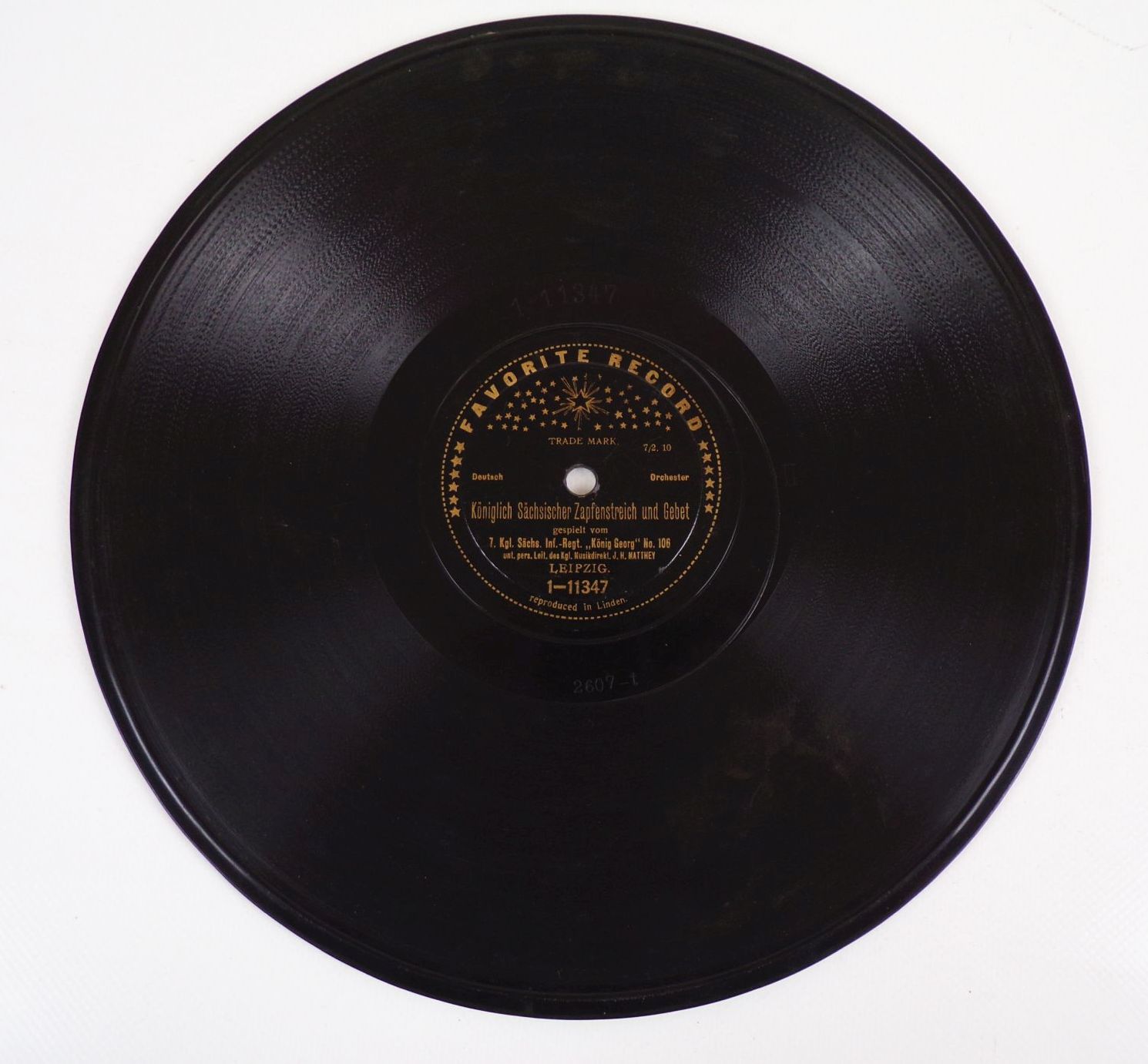 Schellack Parade Marsch 3 Sächsisches IR No 105 und 106 Schellack Parade Marsch 3 Sächsisches IR No 105 und 106