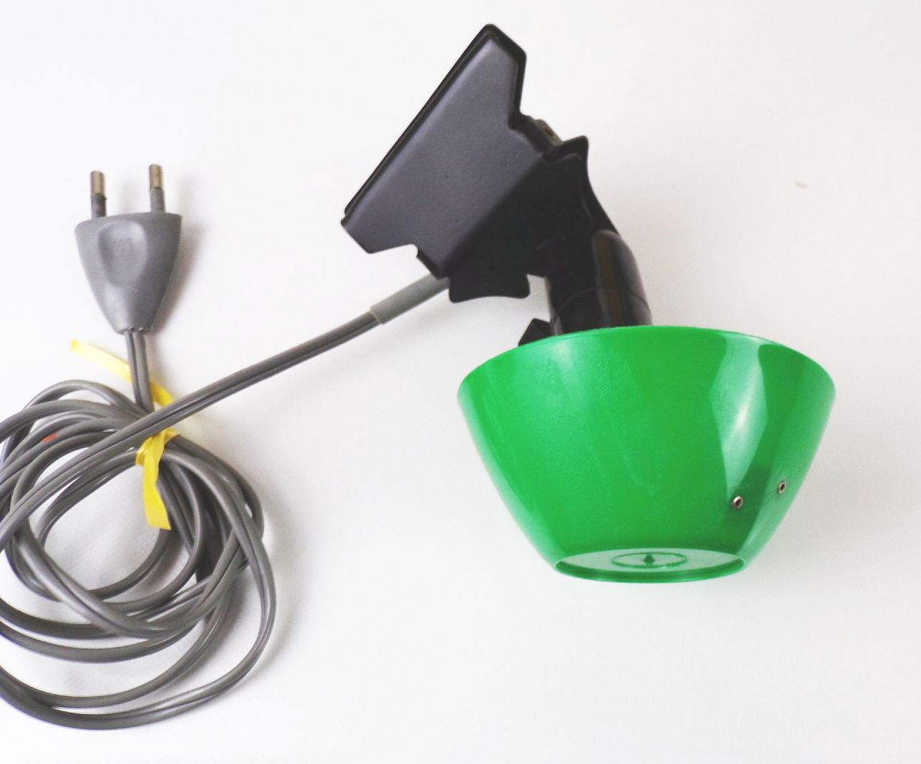 Alte Leselampe Klemmleuchte Grün Schwarz DDR E14 Vintage