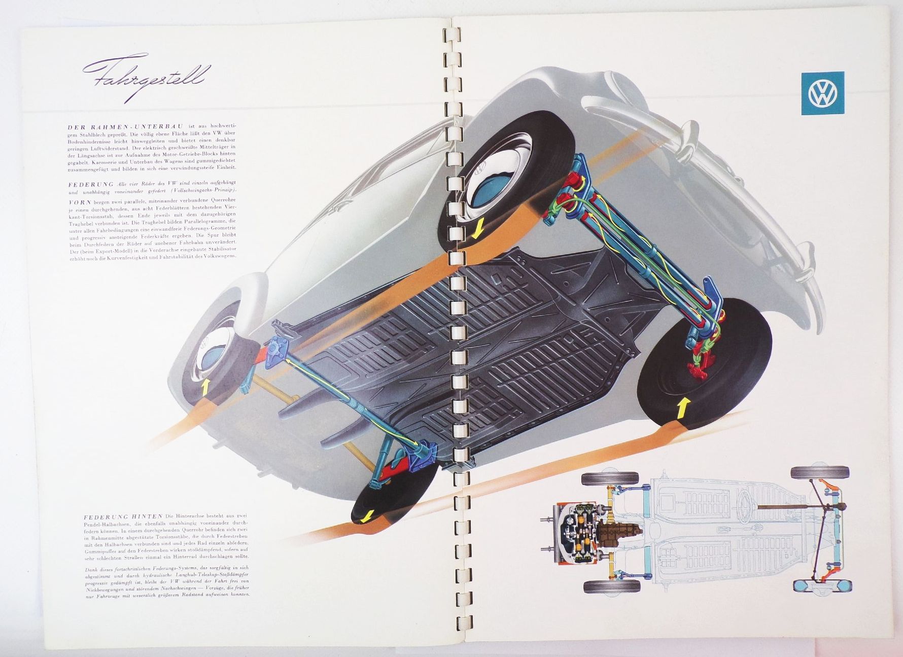 VW Käfer Broschüre Reklame Volkswagen Wolfsburg