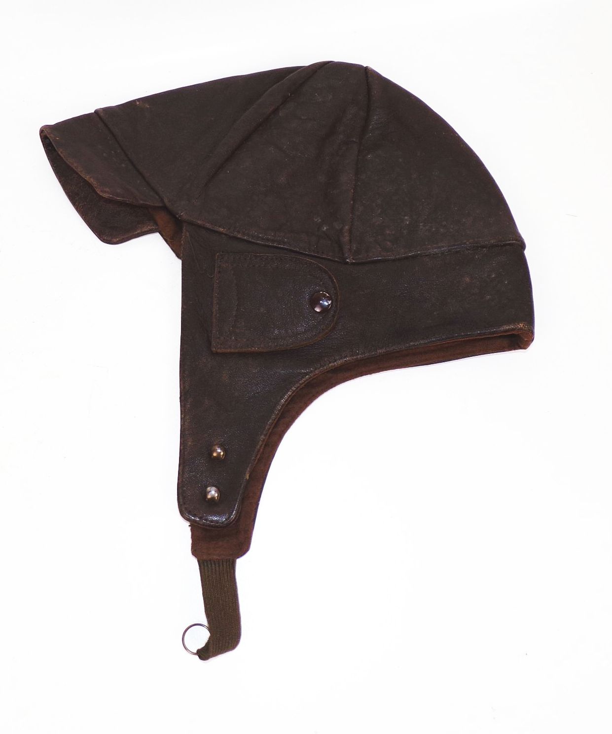 Alter Lederhaube Motorrad Caprio Oldtimer Gr 54 vintage 