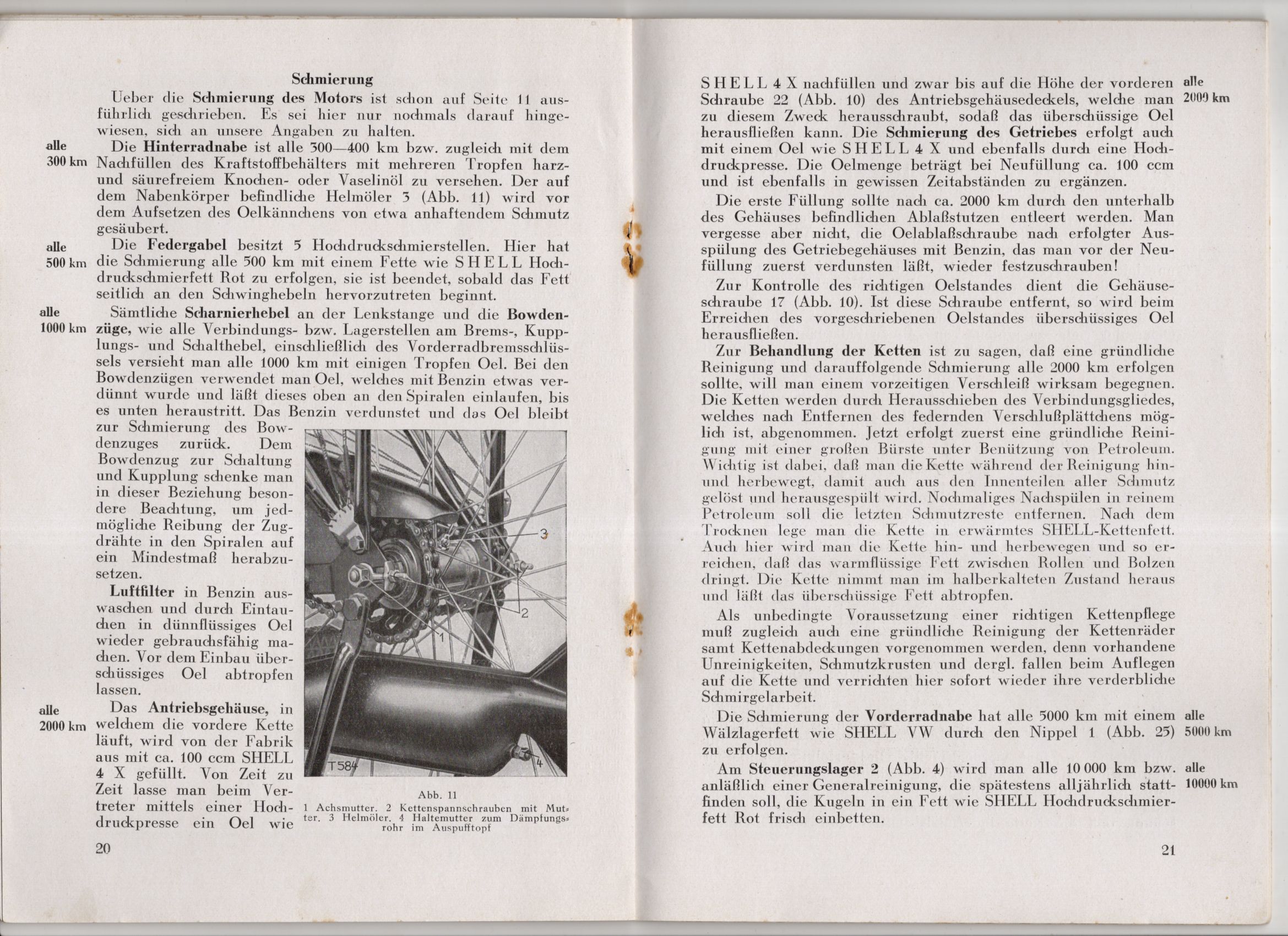 NSU Motorfahrrad Quick Beschreibung und Behandlung um 1930