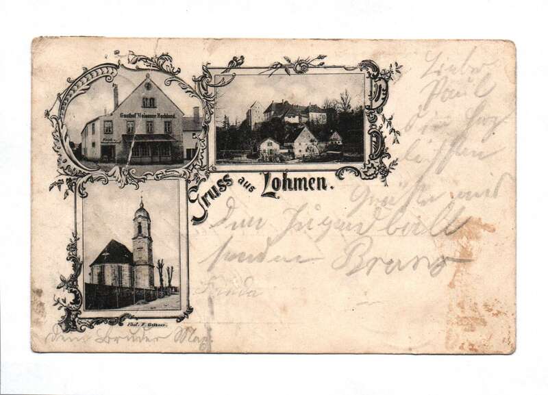 Ak Gruss aus Lohmen Post-Karte 1907