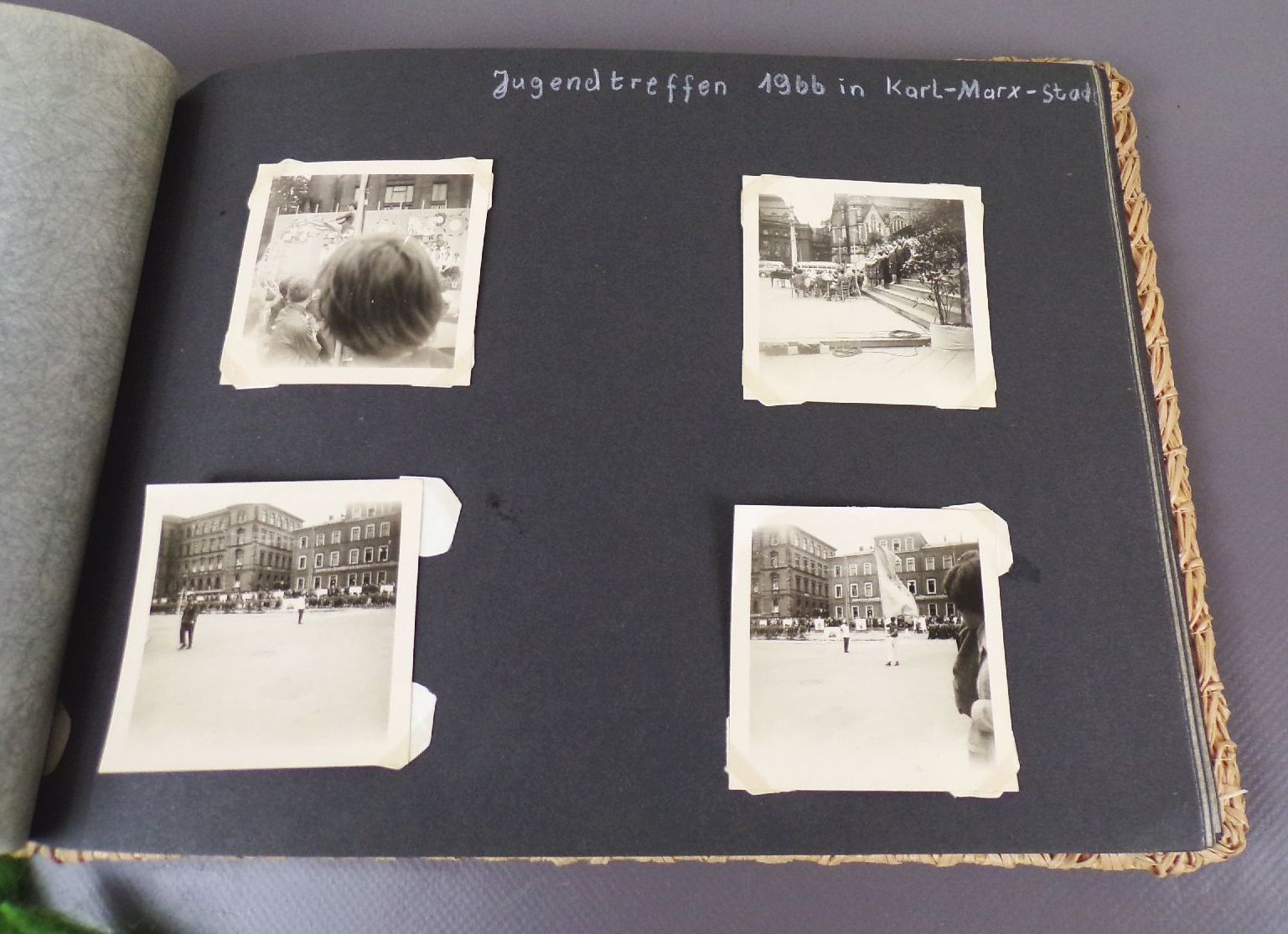 Altes Fotoalbum Jugendtreffen Karl Marx Stadt Chemnitz DDR Urlaub 1966 Altes Fotoalbum Jugendtreffen Karl Marx Stadt Chemnitz DDR Urlaub 1966