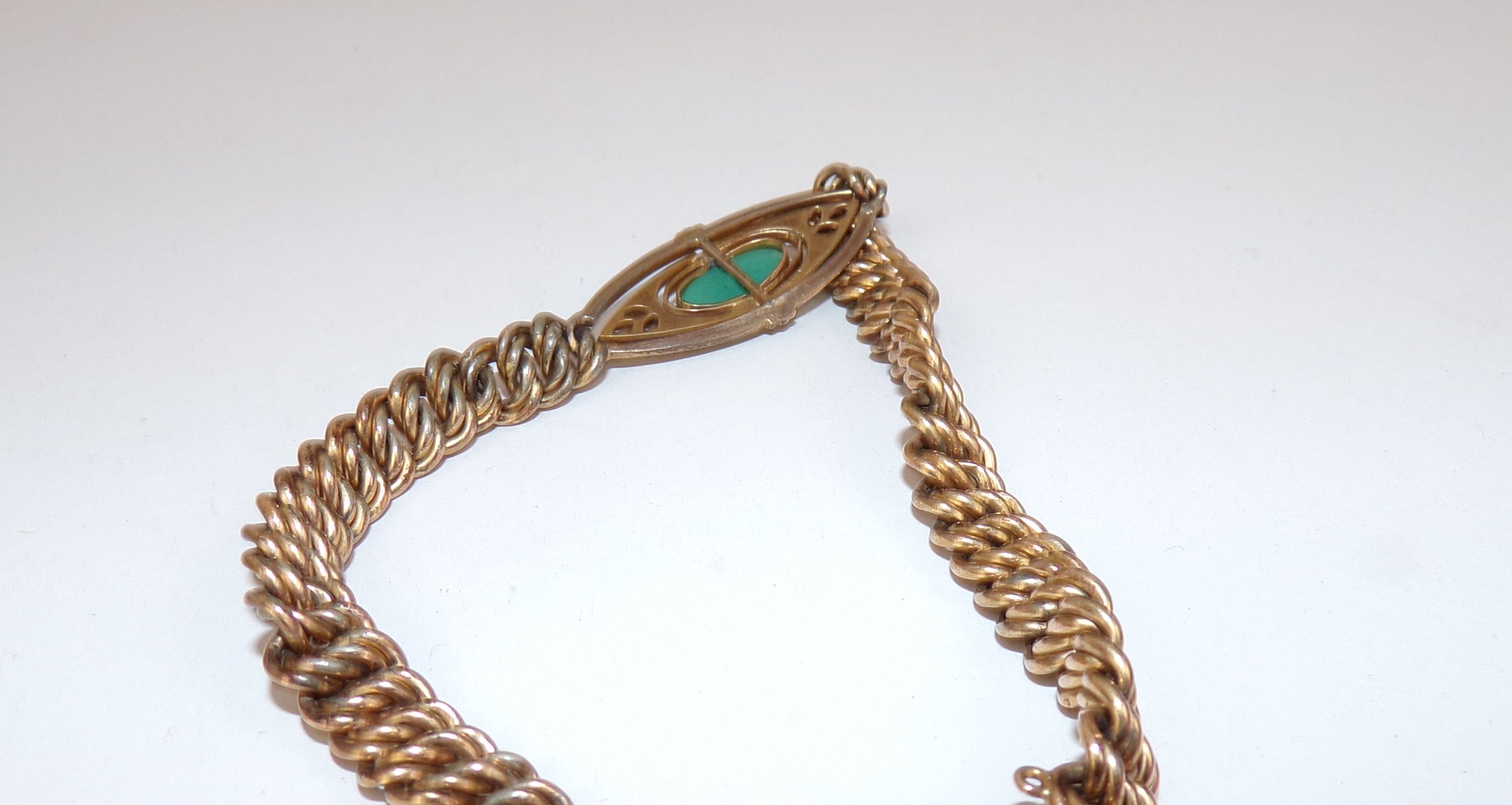 Art Deco Armband gold double Vintage 