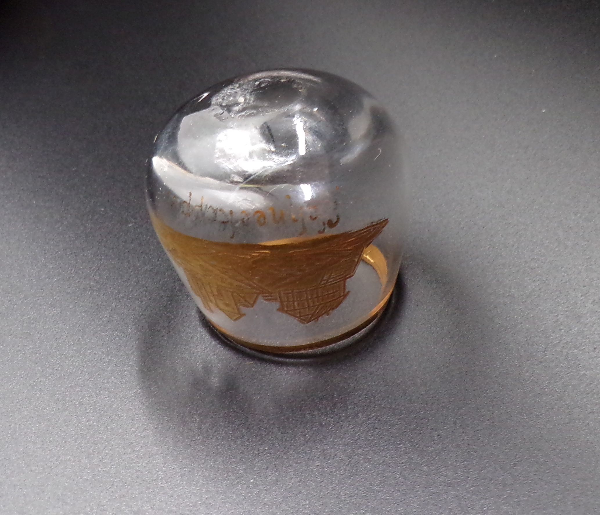 Altes Glas Andenken Schneekoppe Schlesien Polen um 1910 Abriss Altes Glas Andenken Schneekoppe Schlesien Polen um 1910 Abriss