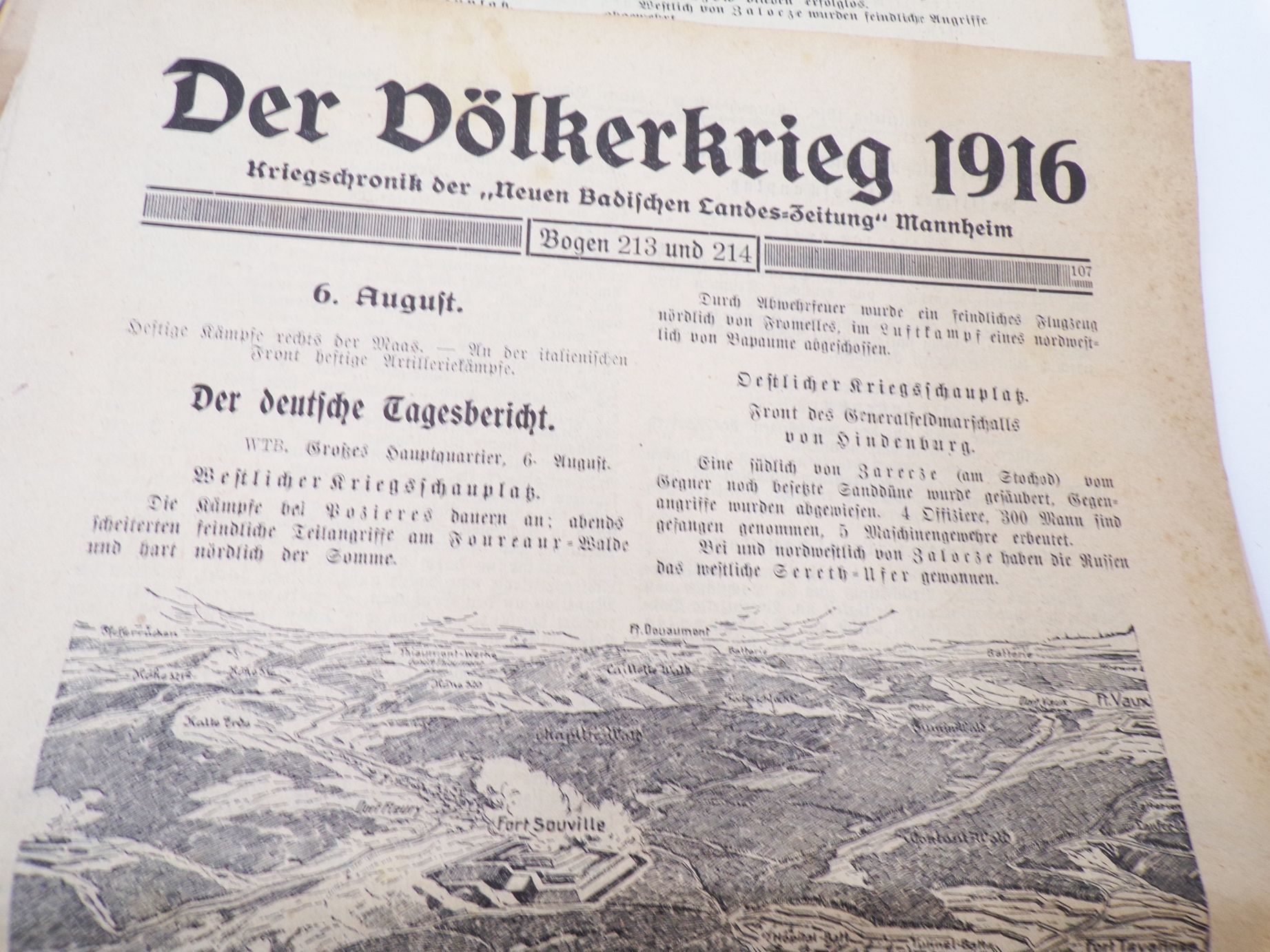 Der Völkerkrieg Kriegschronik der Neuen badischen Landeszeitung Mannheim
