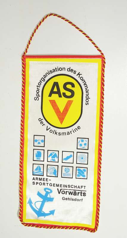 DDR Wimpel ASV Volksmarine Vorwärts Gehlsdorf