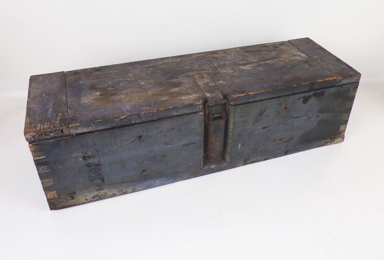Alte Munitionskiste Holz 2 Wk Transportkiste 