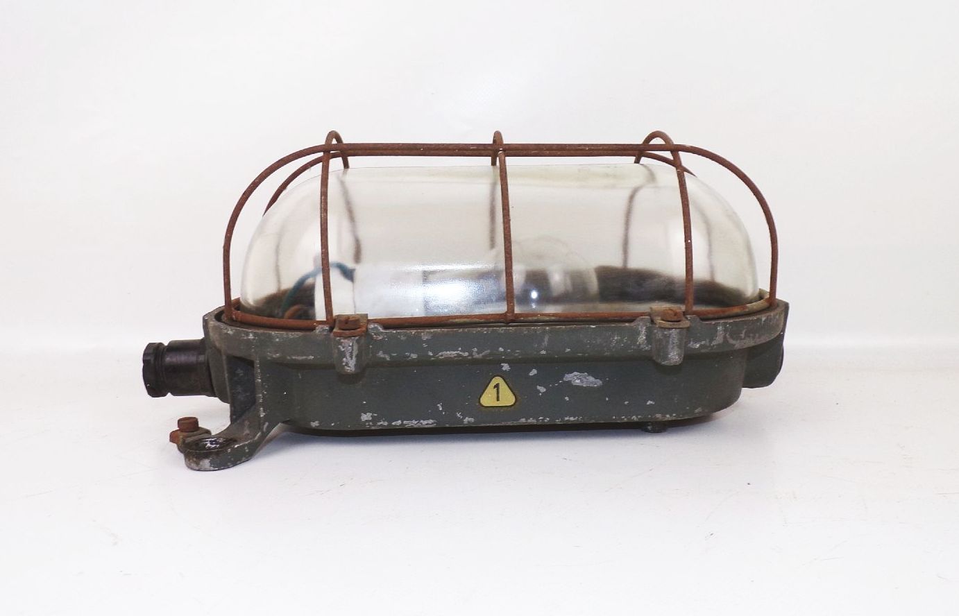 Alte Bunkerlampe Gitter Ex Geschützt E27 Loft Industrie Design 