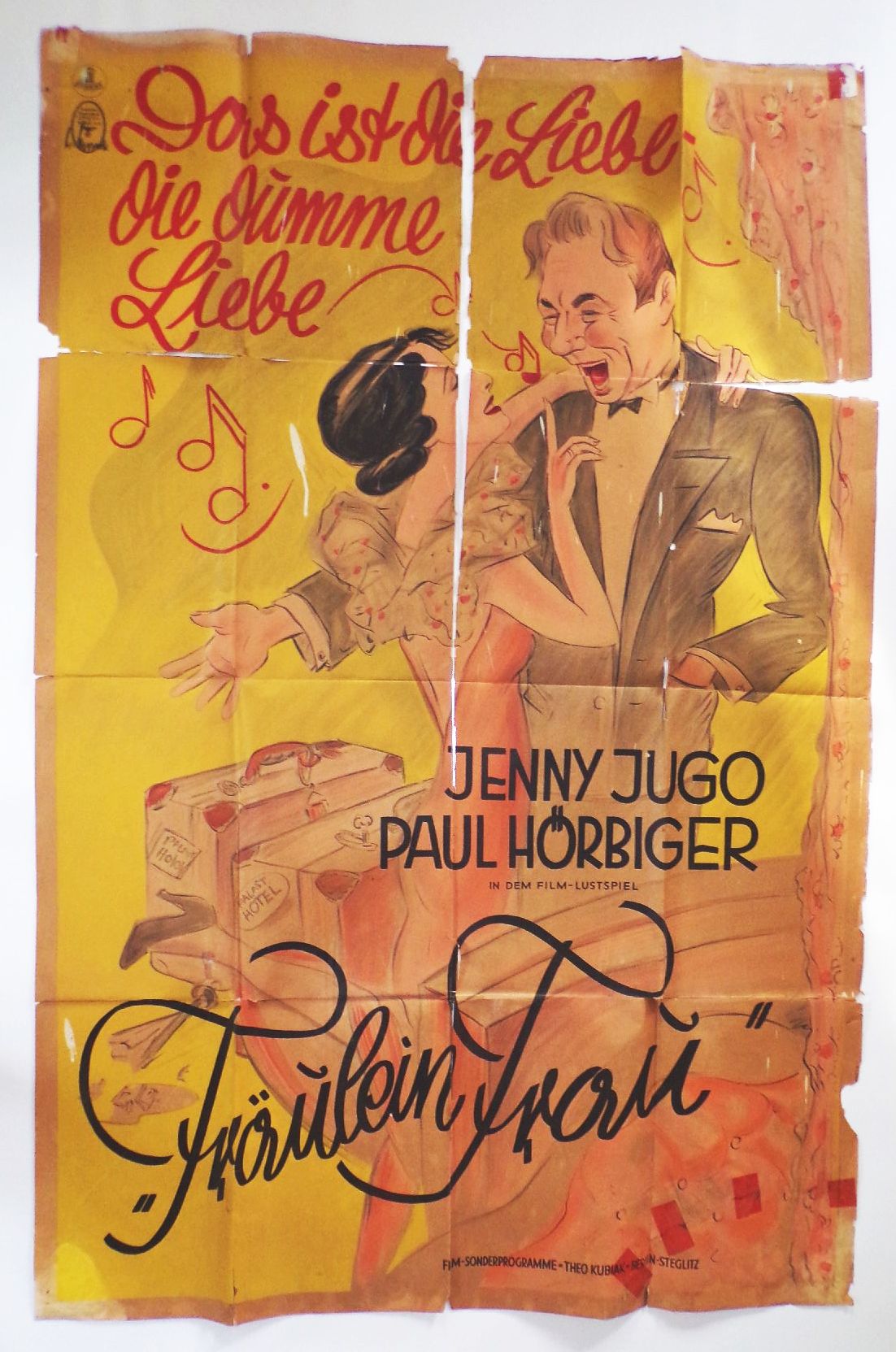 Plakat Das ist die Liebe die dumme Liebe Jenny Jugo Filmposter 1940 Fräulein Frau Paul Hörbiger Plakat Das ist die Liebe die dumme Liebe Jenny Jugo Filmposter 1940 Fräulein Frau Paul Hörbiger