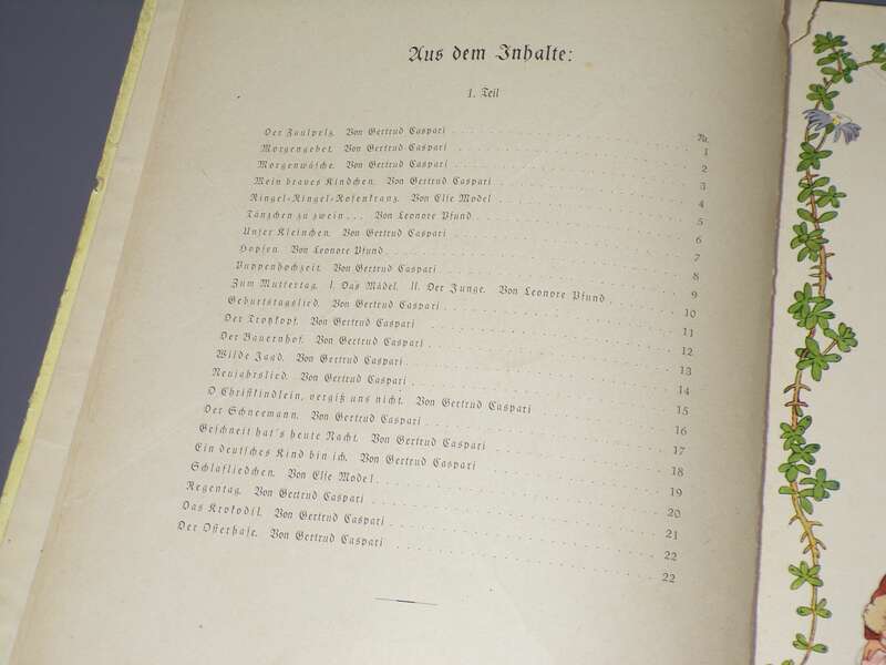 Kommt Kinder Singt Liederbuch Gertrud Caspari Leonore Pfund EA 1934 Kinderbuch