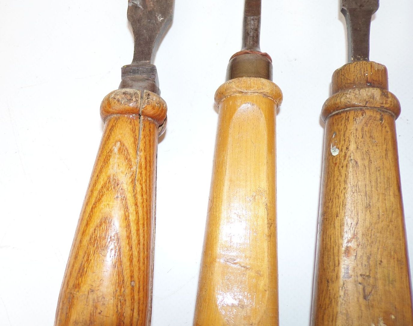 Alte Stemmeisen 4 Stück Beitel Stechbeitel