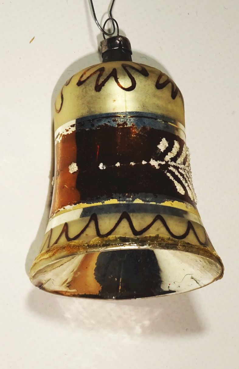 Alter Christbaumschmuck Glocken Halbkugeln Lauscha Glas Vintage