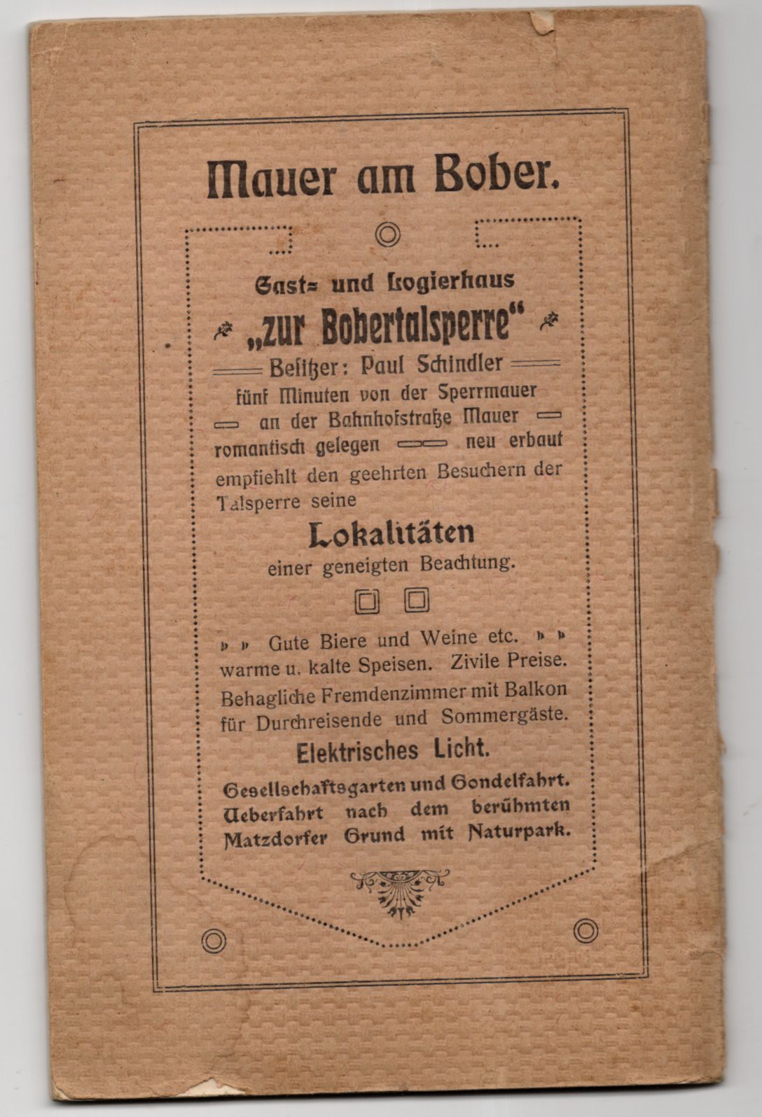 Lähn der Perle des Bobertales Vortrag zur einer Serie von 63 Lichtbildern 1910