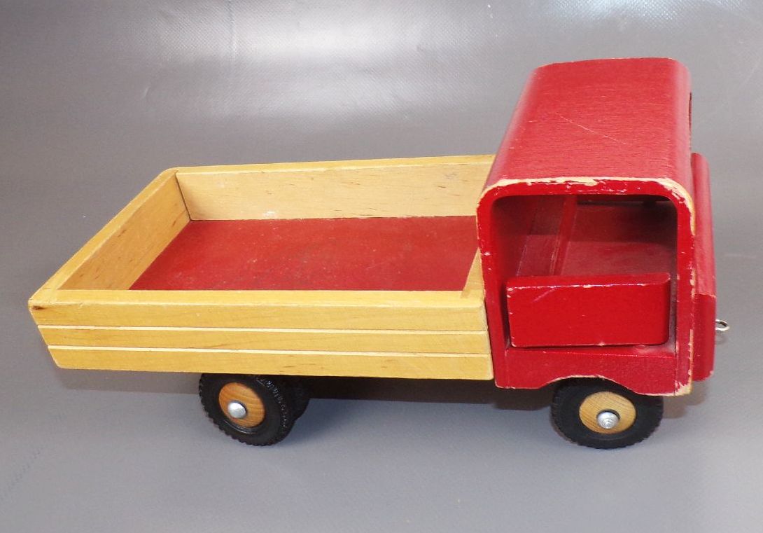 Alter Holz LKW Kipper Holzspielzeug DDR