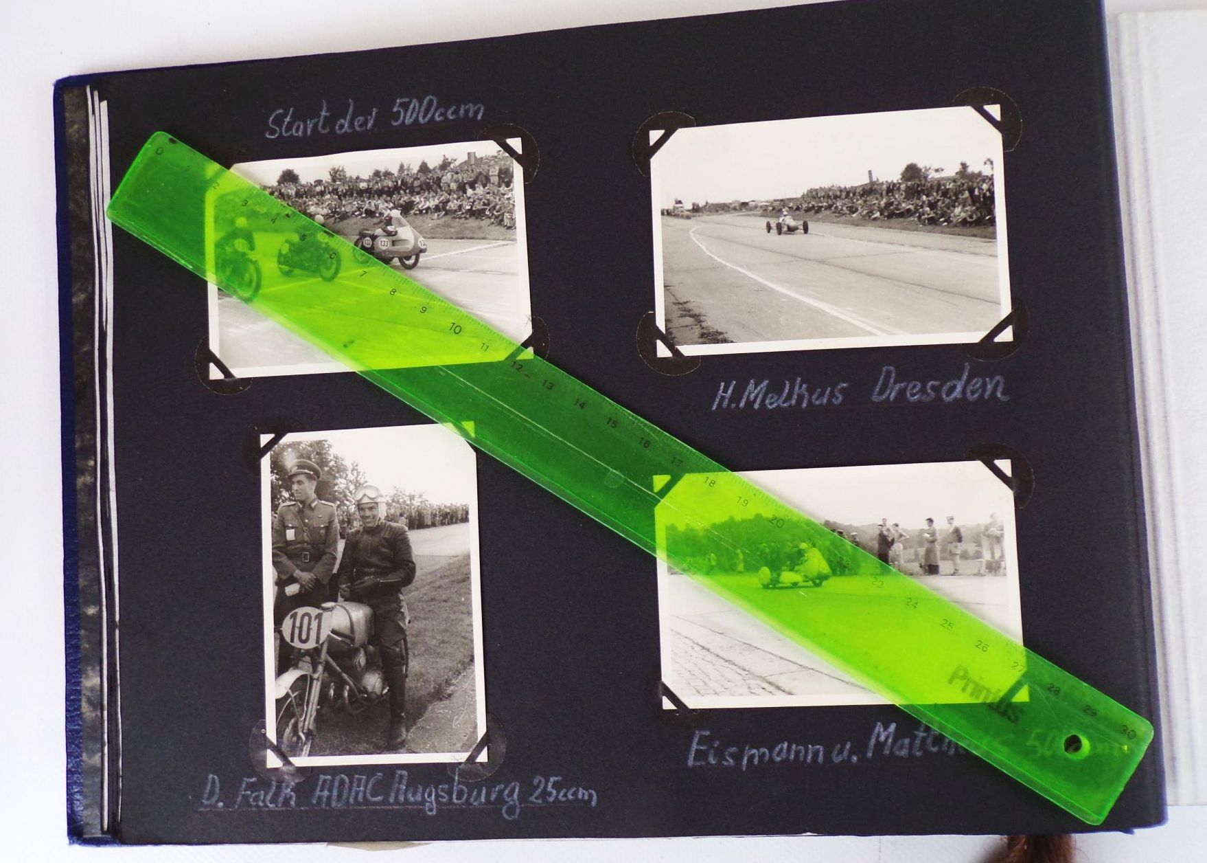 Motorsport Fotoalbum Grasbahnrennen 1957 Görlitz Meissner Sandbahnrennen