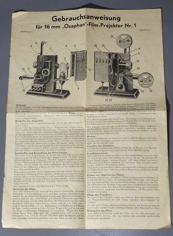 Noris Filmprojektor Heimkino Originalkarton 16 mm Vintage 