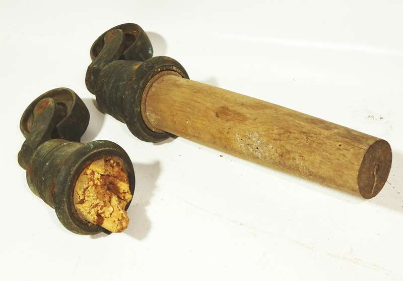 Uralte Möbelrollen Lastrollen 3 Stück Messing 1910er 1920er Räder