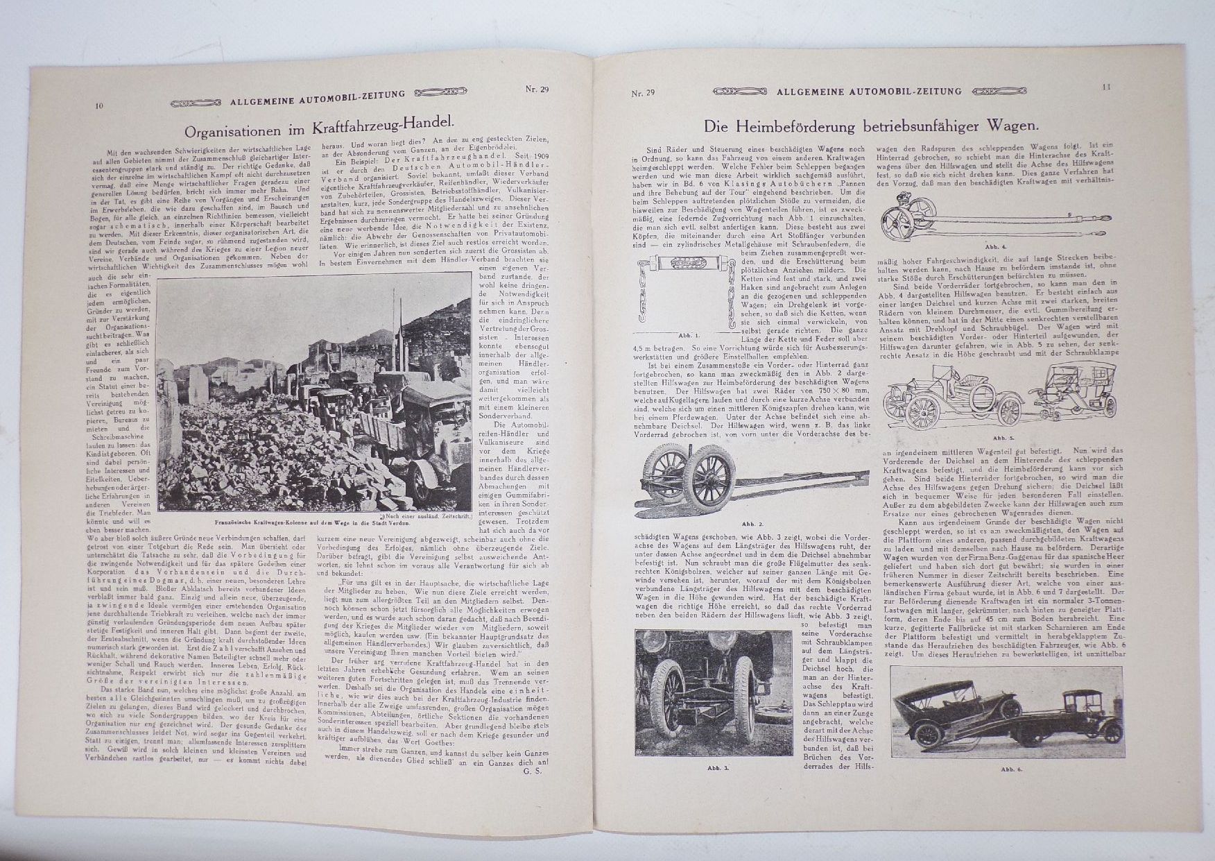 Allgemeine Automobil Zeitung Nr 29 von 1916 Oldtimer PKW Reklame