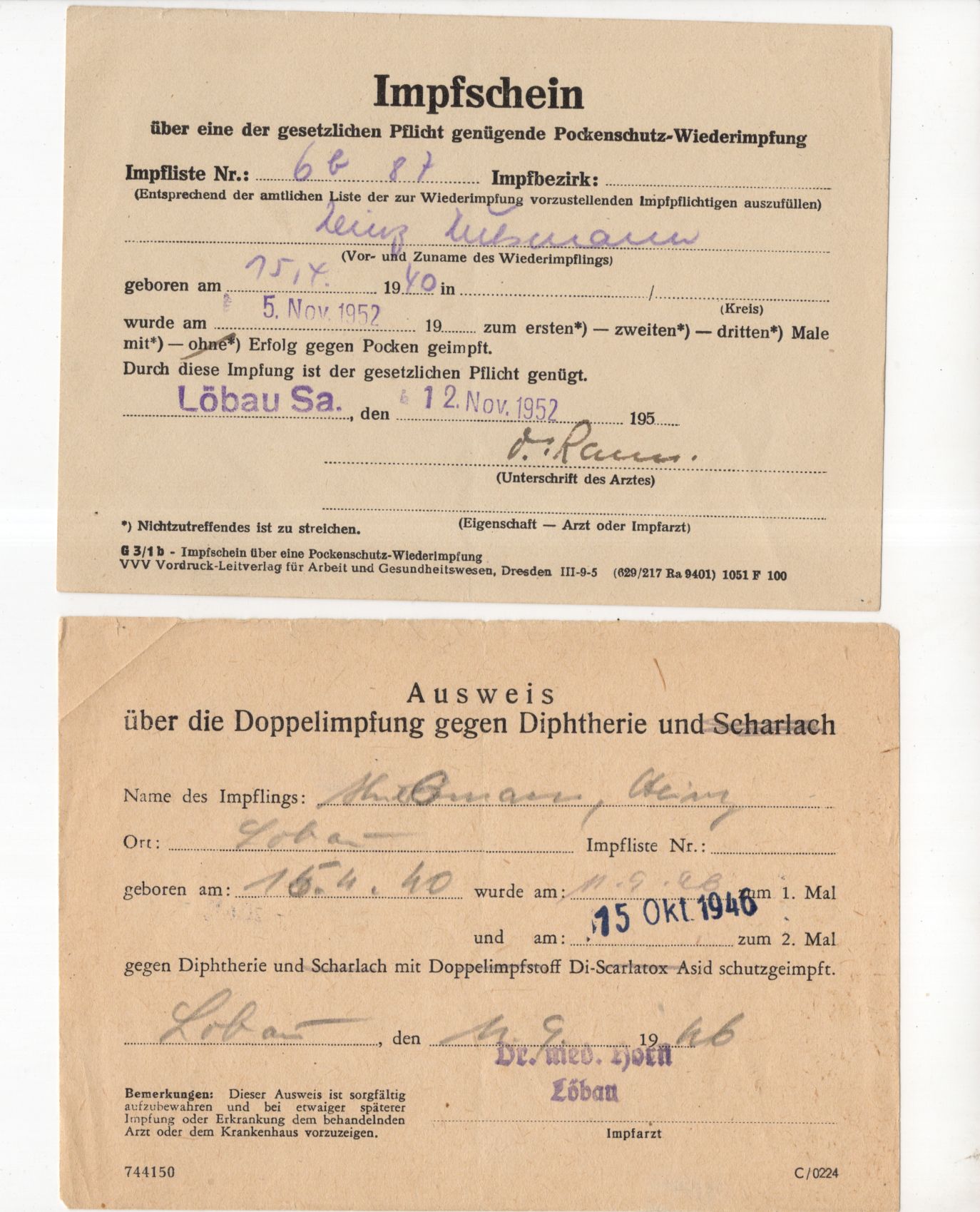 NVA Wehrpaß 1964 Panzer NVA Wehrpaß 1964 Panzer