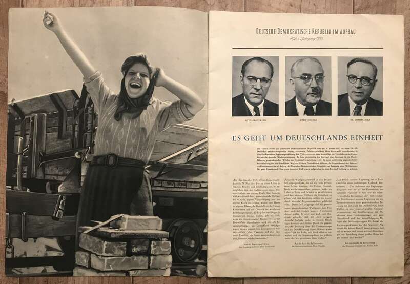 Deutsche demokratische Republik im Aufbau 1952 Heft 2 DDR Zeitschrift