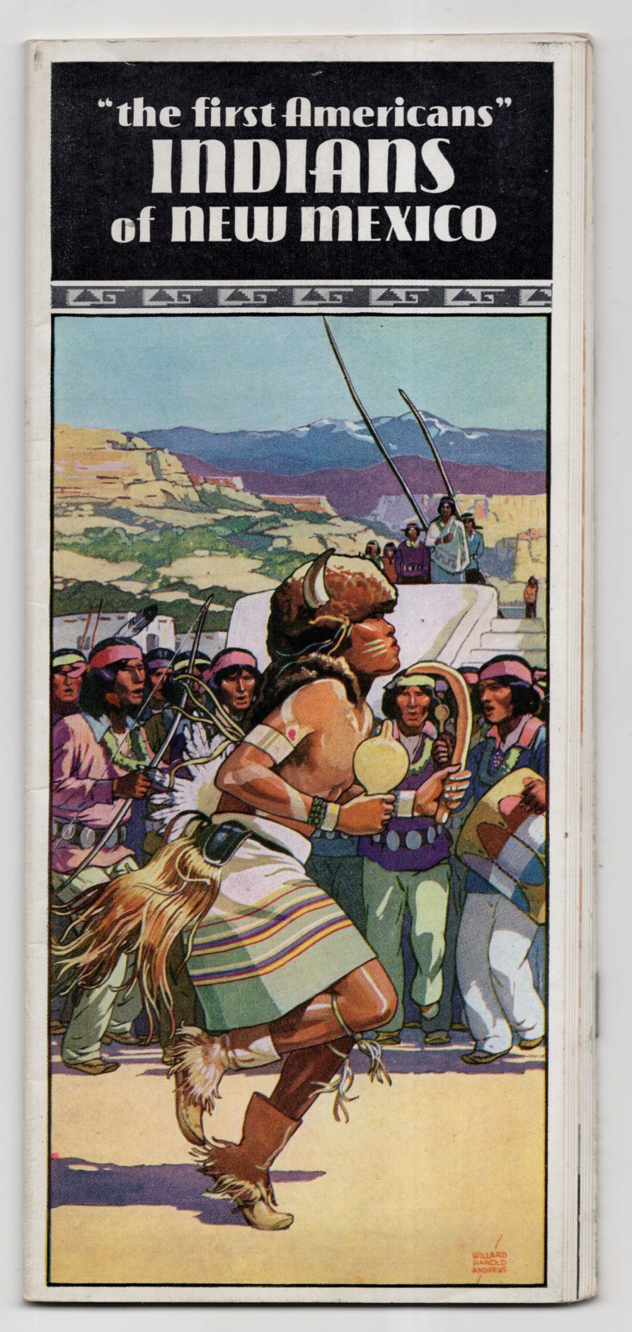 Prospekt The first americans Indians of New Mexico Indianer um 1938