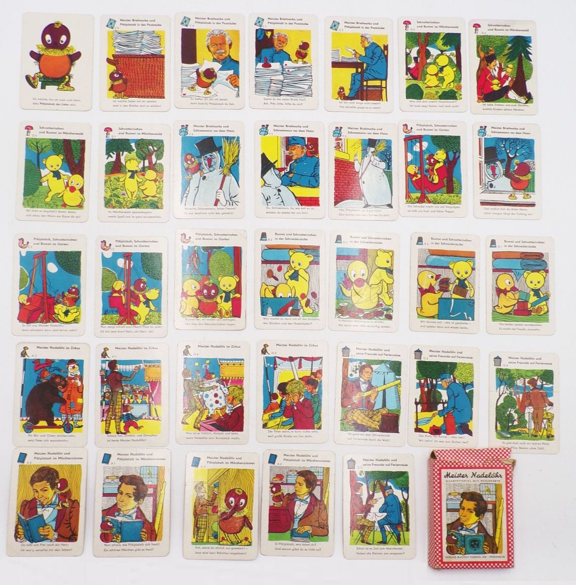 Kartenspiel Meister Nadelöhr Quartettspiel mit Peterkarte DDR