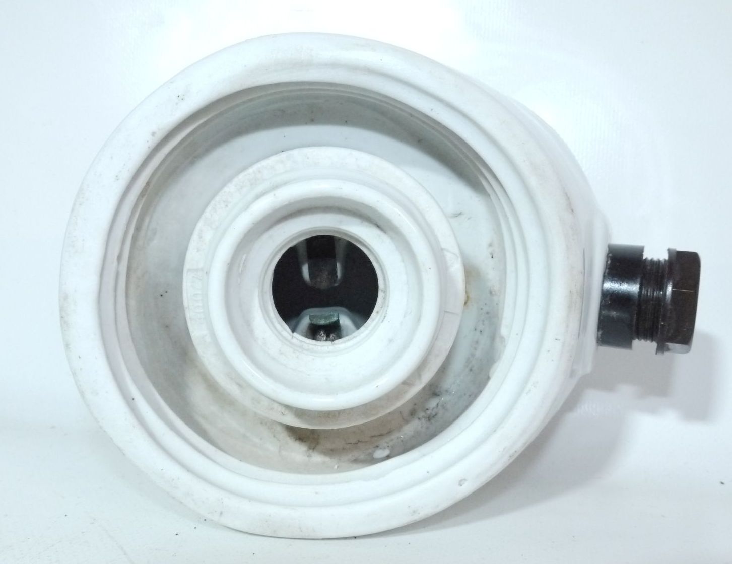 Alte Kugellampe Glas Weiß Außenleuchte E27 Art Deco schräg