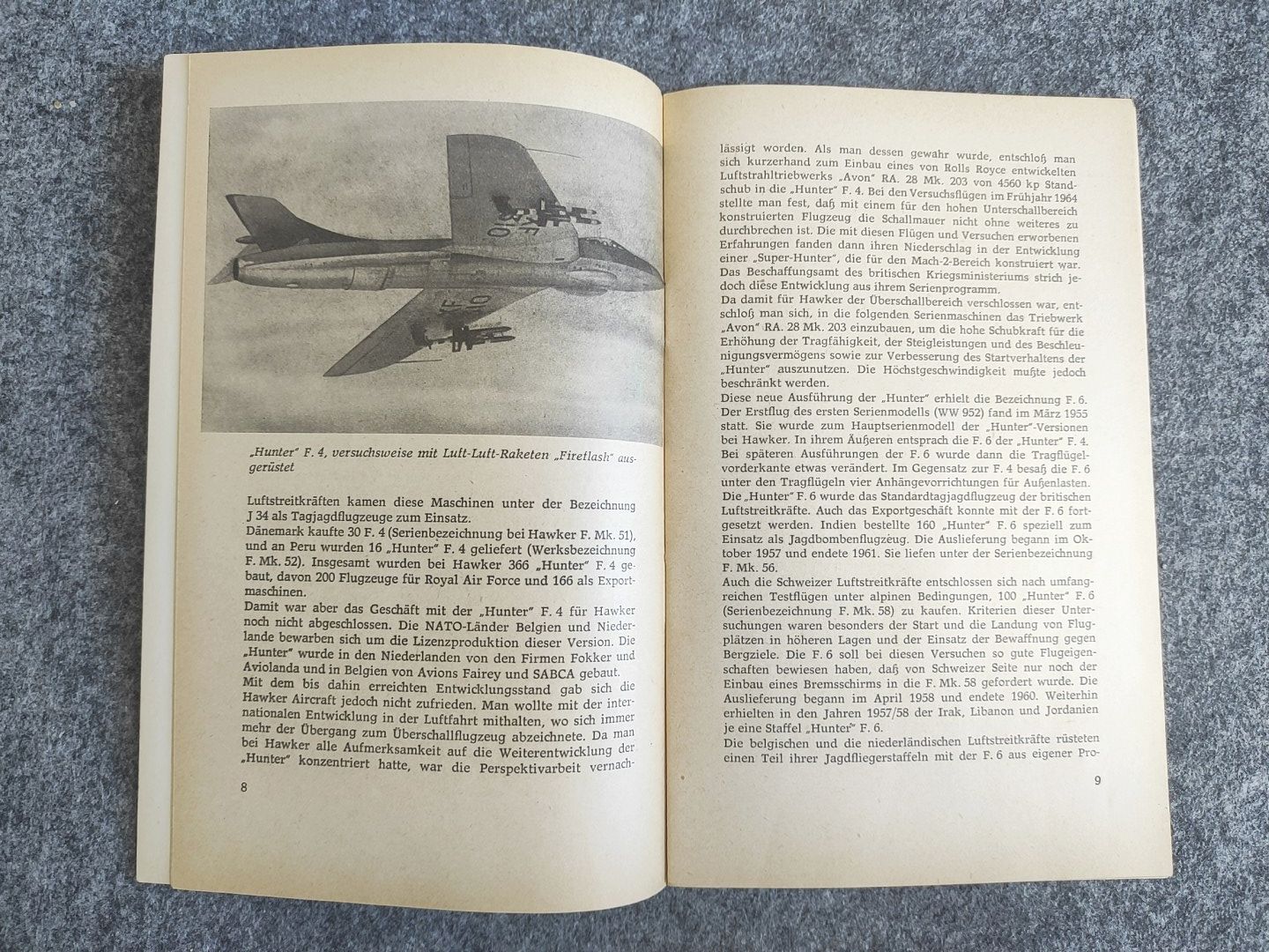 Hawker Hunter Illustrierte Reihe für den Typensammler mit Negativ Hawker Hunter Illustrierte Reihe für den Typensammler mit Negativ