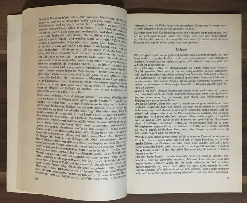 Buch Kurt Junge Wies de Goarbe gibt Oberlausitzer Mundart 1982