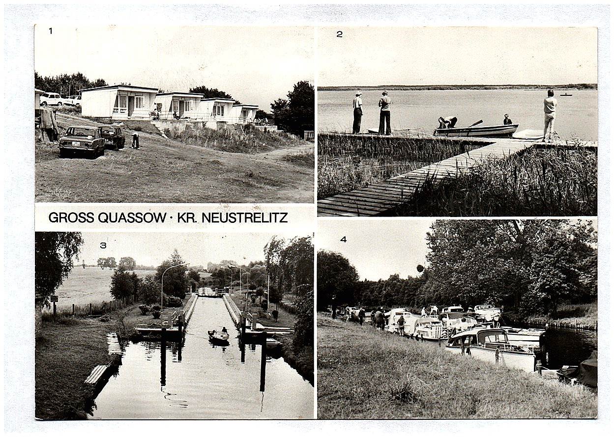 Ak Gross Quassow Kreis Neustrelitz Campinglager Kanulager Bungalows Bootsverleih Bootshafen DDR Ak Gross Quassow Kreis Neustrelitz Campinglager Kanulager Bungalows Bootsverleih Bootshafen DDR