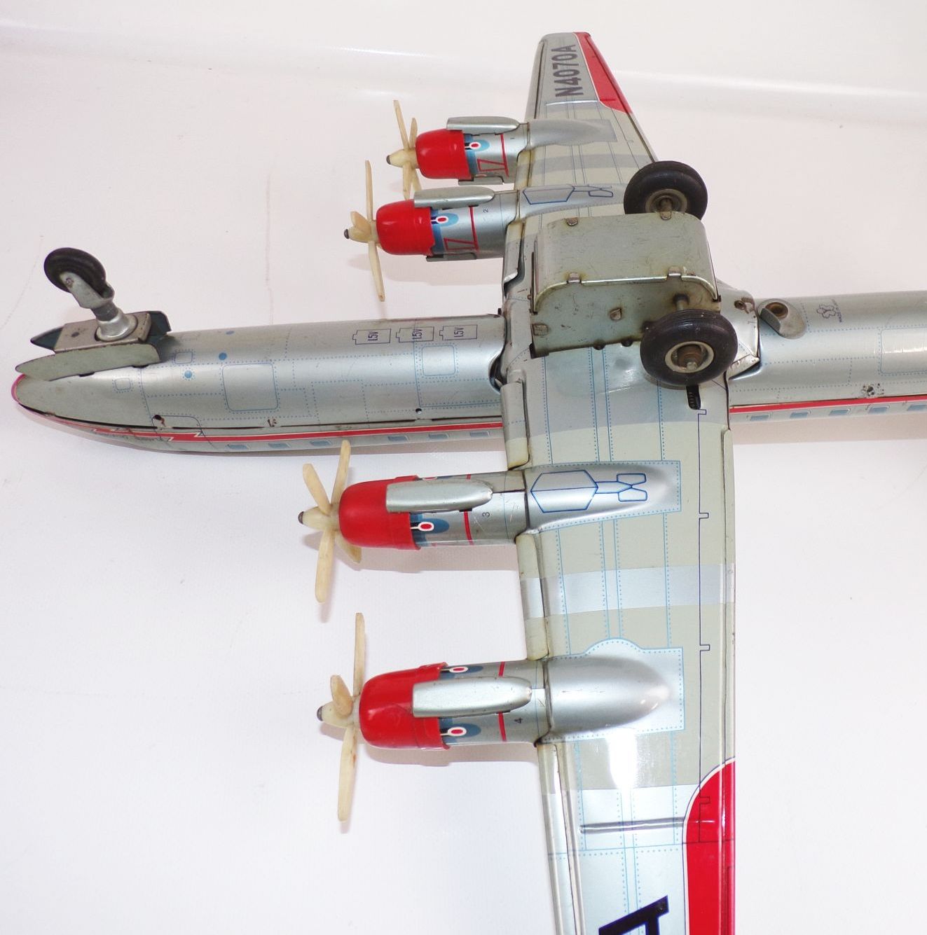 Blechflugzeug American Airlines N4070A Made in Japan 60 cm Spannweite