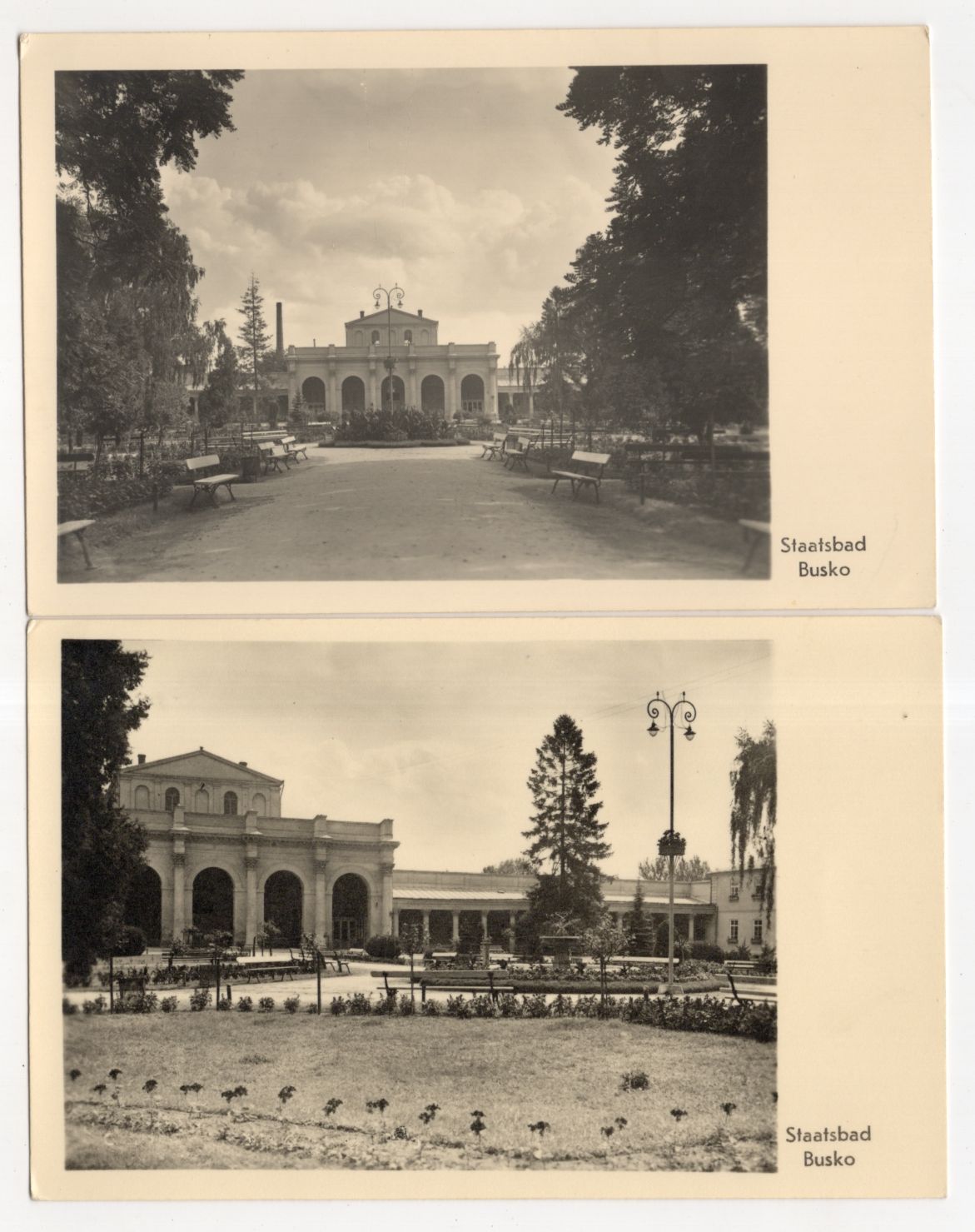 2 x Foto Ak Staatsbad Busko Polen 