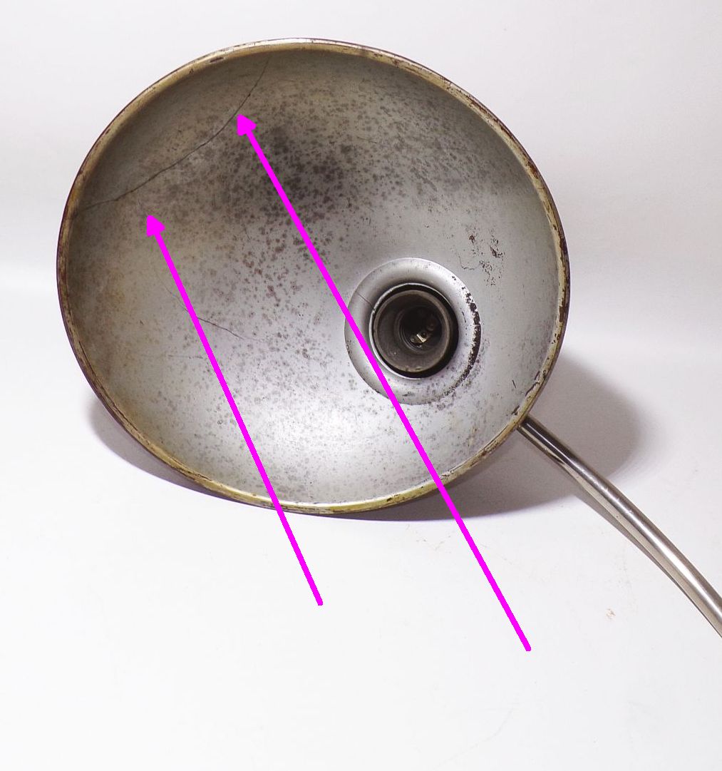 Alte Schreibtischlampe Bakelit Bauhaus Art Deco defekt